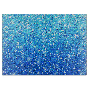 Blue Glitters Sparkles Texture Cutting Board