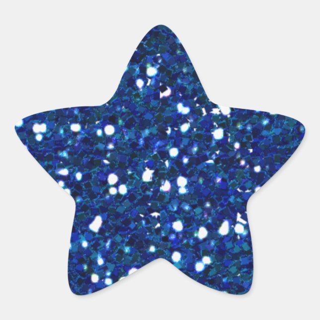 Blue Glitters Sticker (Front)