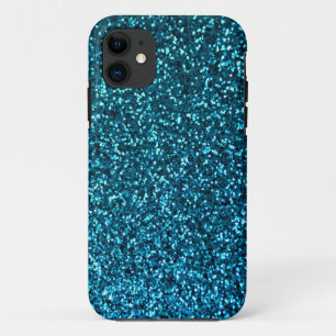 Blue Glittery Pattern iPhone 11 Case