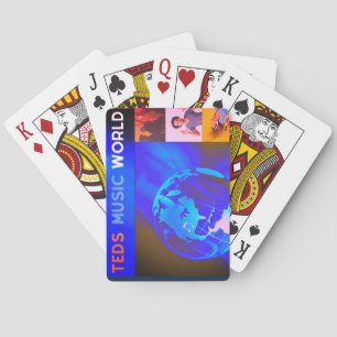 Blue Globe Logo Playing cards