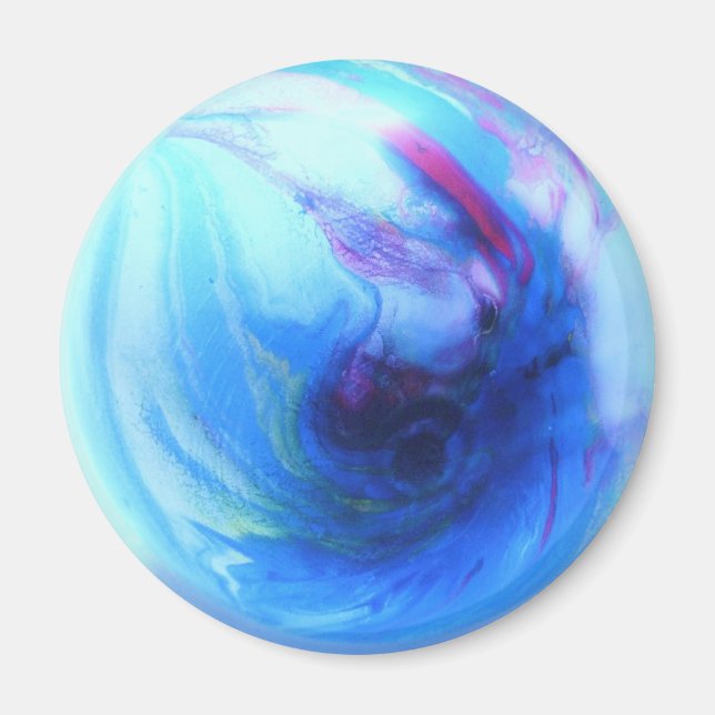 Blue Globe Magnet (Front)
