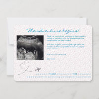 Blue Globe Passport Travel Baby Shower