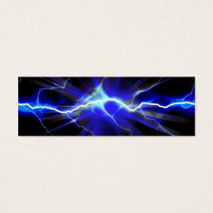 Blue glowing lightning or electricity