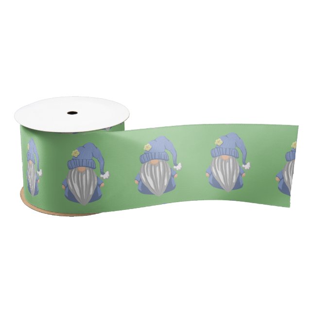 Blue Gnome Satin Ribbon (Spool)