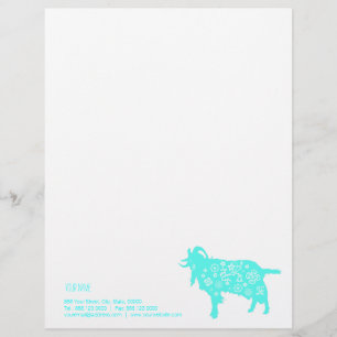Blue Goat Vietnamese Chinese Year Zodiac name LH Letterhead