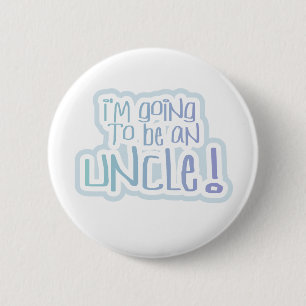 Blue Going to be an Uncle 2 Inch Round Button