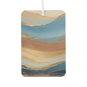 Blue gold and bronze brush strokes air freshener