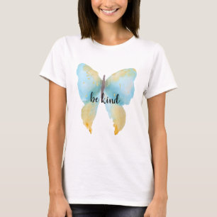 Blue Gold Butterfly inspiration T-Shirt