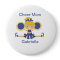 Blue & Gold Cheer Mom Cheerleader Button