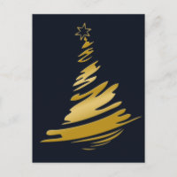 Blue Gold Christmas Tree