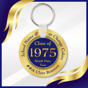 Blue Gold, Class of 1975, 50th Class Reunion Favou Keychain