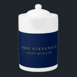 Blue Gold Colours Professional Classical Plain<br><div class="desc">Represent yourself with this modern,  elegant design. This template can be customized to meet all professional occupations.</div>