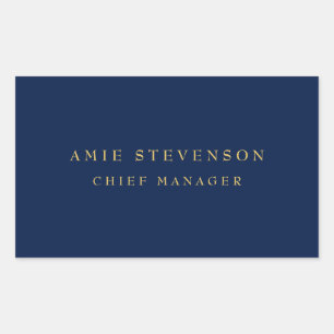 Blue Gold Colours Professional Classical Plain Sticker