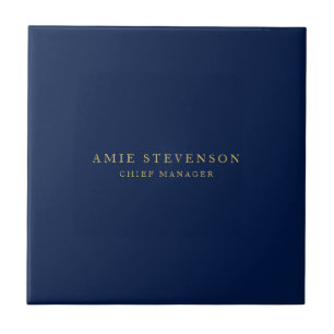 Blue Gold Colours Professional Classical Plain Tile