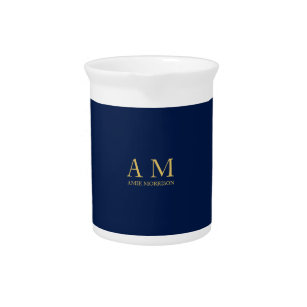 Blue Gold Colours Professional Initial Letters Nam Pitcher