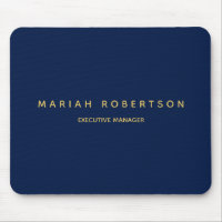 Blue Gold Colours Professional Trendy Modern Plain