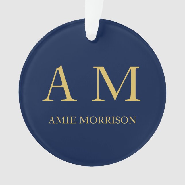 Blue Gold Colours Professionnel Lettres initiales  (devant)