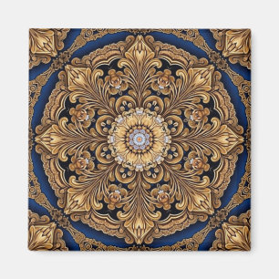 Blue Gold Decorative Magnet