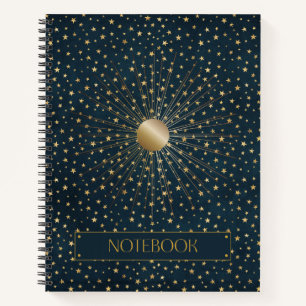 Blue gold ethereal astrological design journal