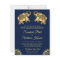 Blue Gold Ethnic Elephants Indian Wedding