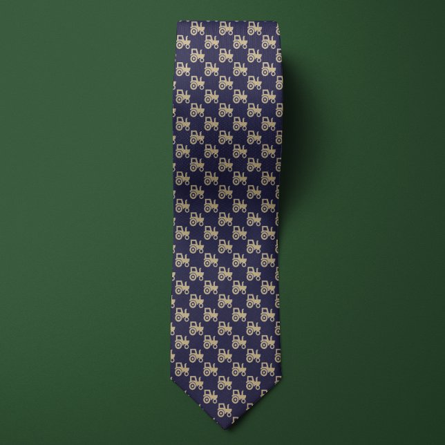 Blue & Gold Farmers Tractor Tie (Creator Uploaded)