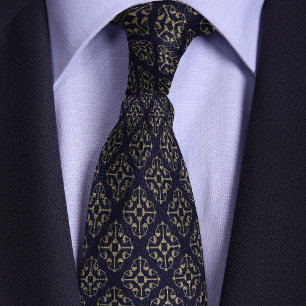 Blue & Gold Justice Scales Attorney Tie