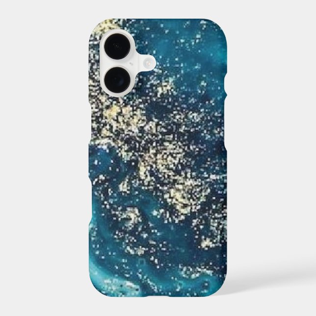 blue gold marble Case-Mate Barely There Apple (Back)
