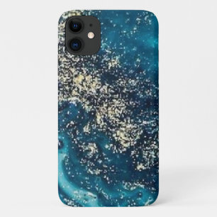 blue gold marble Case-Mate Barely There Apple iPhone 11 Case
