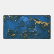 Blue Gold Marble 