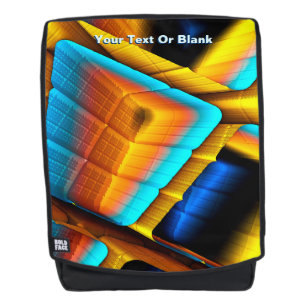 Blue-Gold Metallic Pattern 33 Backpack