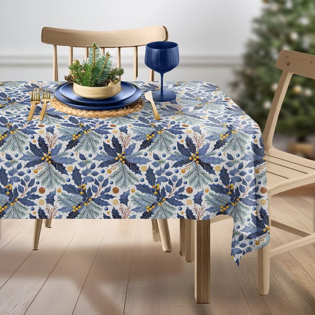Blue Gold Pattern#17 ID1009 Tablecloth (Creator Uploaded)