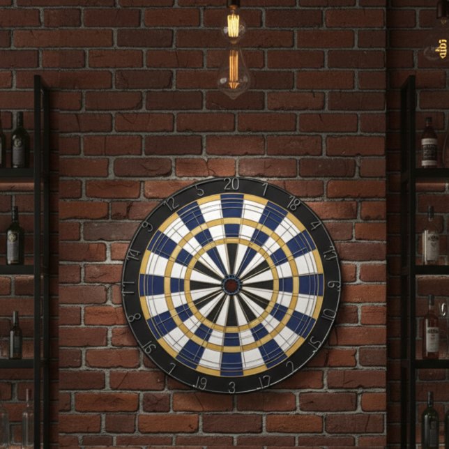 Blue Gold Professional Dartboard Wall Art (Creator Uploaded)