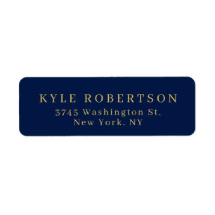Blue Gold Professional Nom personnel tendance