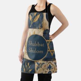 Blue Gold, Rustic farmhouse Judaica Aesthetics, Apron