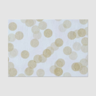 Blue & Gold Shimmer Glitter Dots Tissue Paper