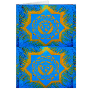 blue gold tantric symbols