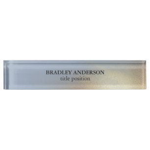 Blue Gold Texture Nameplate