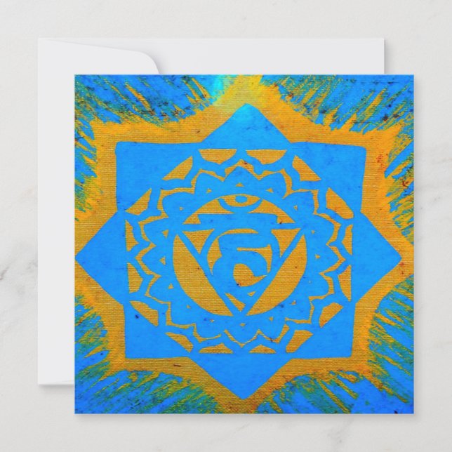 blue gold tibetan tantric design (Front)