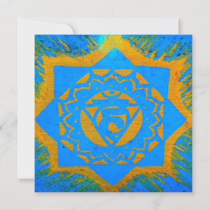 blue gold tibetan tantric design