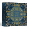 Blue Gold Vintage Antique Family Tree Album Binder
