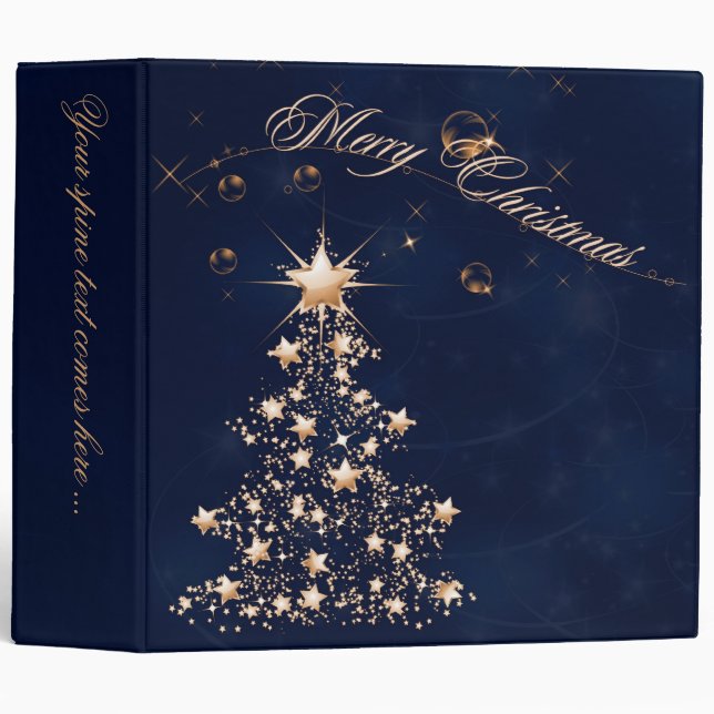 Blue Golden Christmas 2 Binder (Front/Spine)