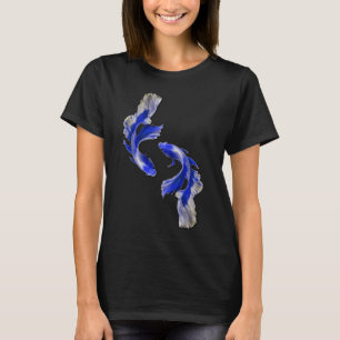 Blue golden Guppy fish Fancy Guppies Thai fighting T-Shirt