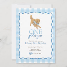 Blue Golden Retriever Golden Year First Birthday