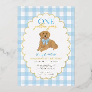Blue Golden Retriever Puppy Pawty 1st Birthday
