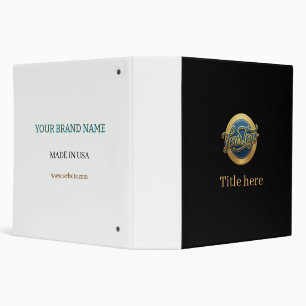 blue golden your logo business title website edita binder