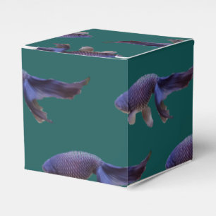 blue goldfish favor box