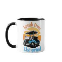 Blue Golf Cart BFTG Coffee Mug