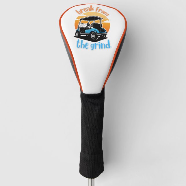 Blue Golf Cart Driver Cover (Front)