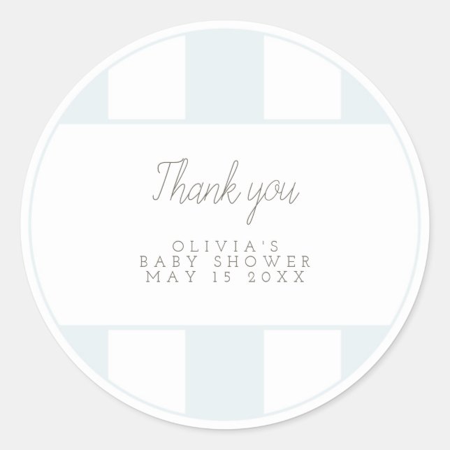 Blue golf cart favour sticker (Front)