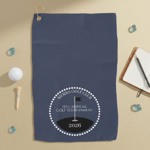 Blue Golf Tournament Club Name Towel